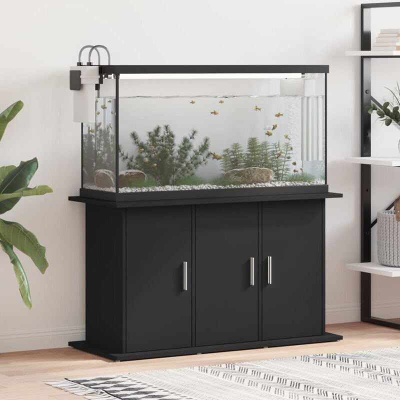 foto del prodotto vidaxl supporto per acquario 101x41x58 cm in legno multistrato nero