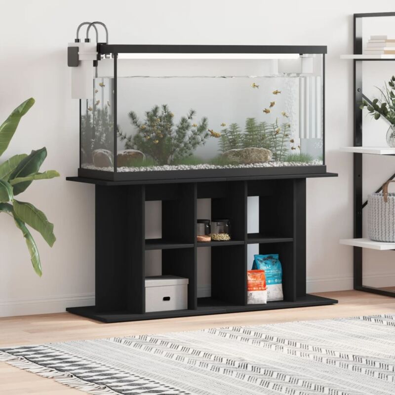foto del prodotto vidaxl supporto per acquario 120x40x60 cm in legno multistrato nero
