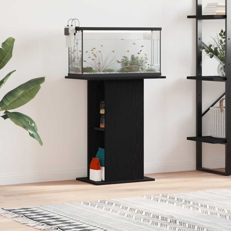foto del prodotto vidaxl supporto per acquario 60,5x36x72,5cm multistrato rovere nero
