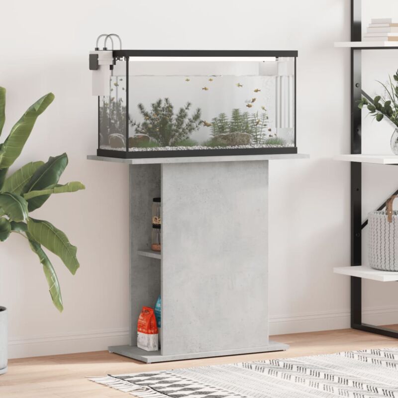 foto del prodotto vidaxl supporto per acquario 75x36x72,5 cm multistrato grigio cemento