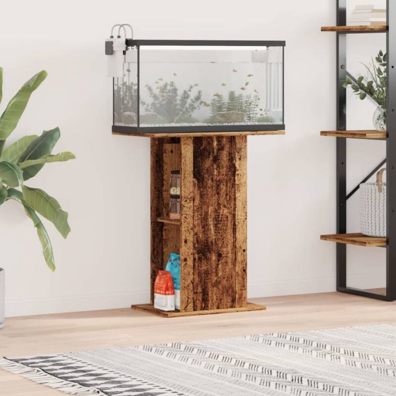 foto del prodotto vidaxl supporto per acquario legno antico 36x60,5x72,5cm in truciolato
