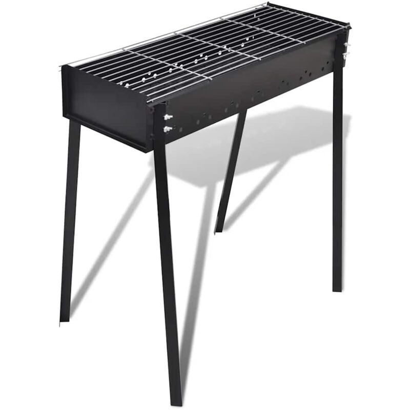 foto del prodotto vidaxl supporto per bbq a carbonella forma quadrata 75 x 28 cm
