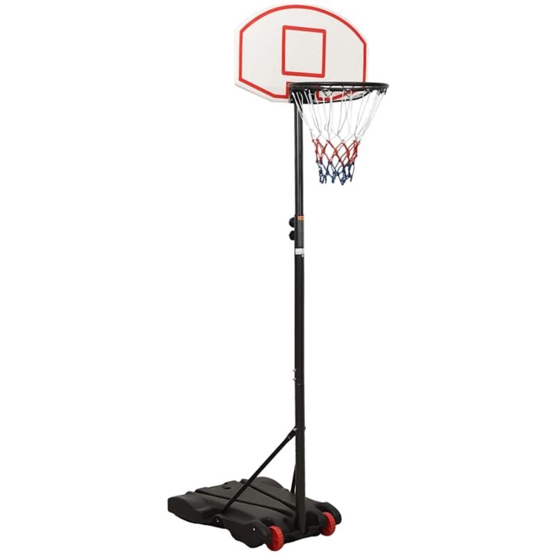 foto del prodotto vidaxl supporto per pallacanestro bianco 216 250 cm polietilene