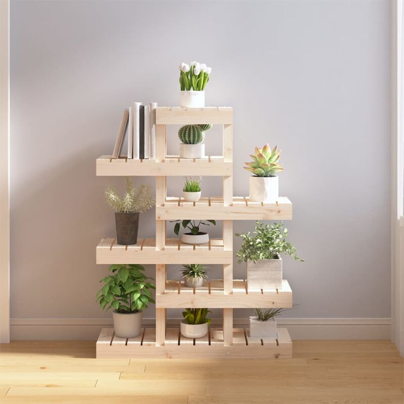 foto del prodotto vidaxl supporto per piante 85x25x109,5 cm in legno massello di pino 398819