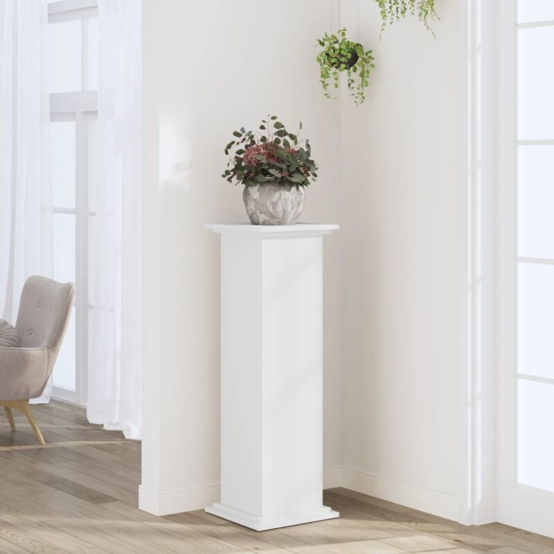 foto del prodotto vidaxl supporto per piante bianco 33x33x100 cm in truciolato