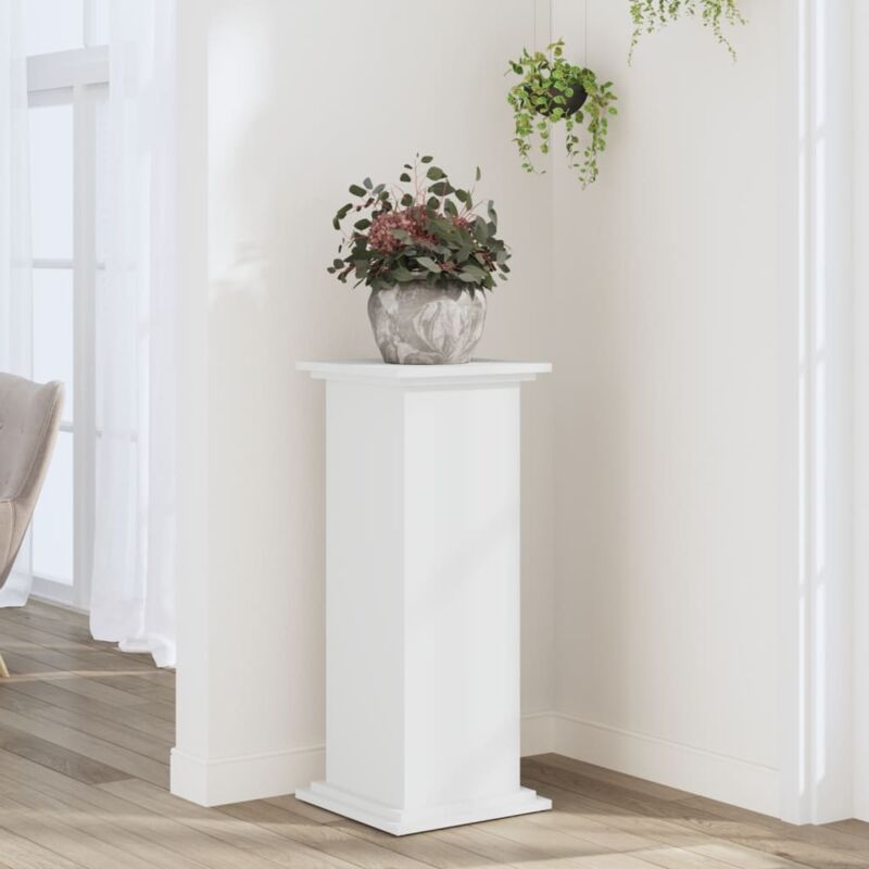 foto del prodotto vidaxl supporto per piante bianco 33x33x80 cm in legno multistrato
