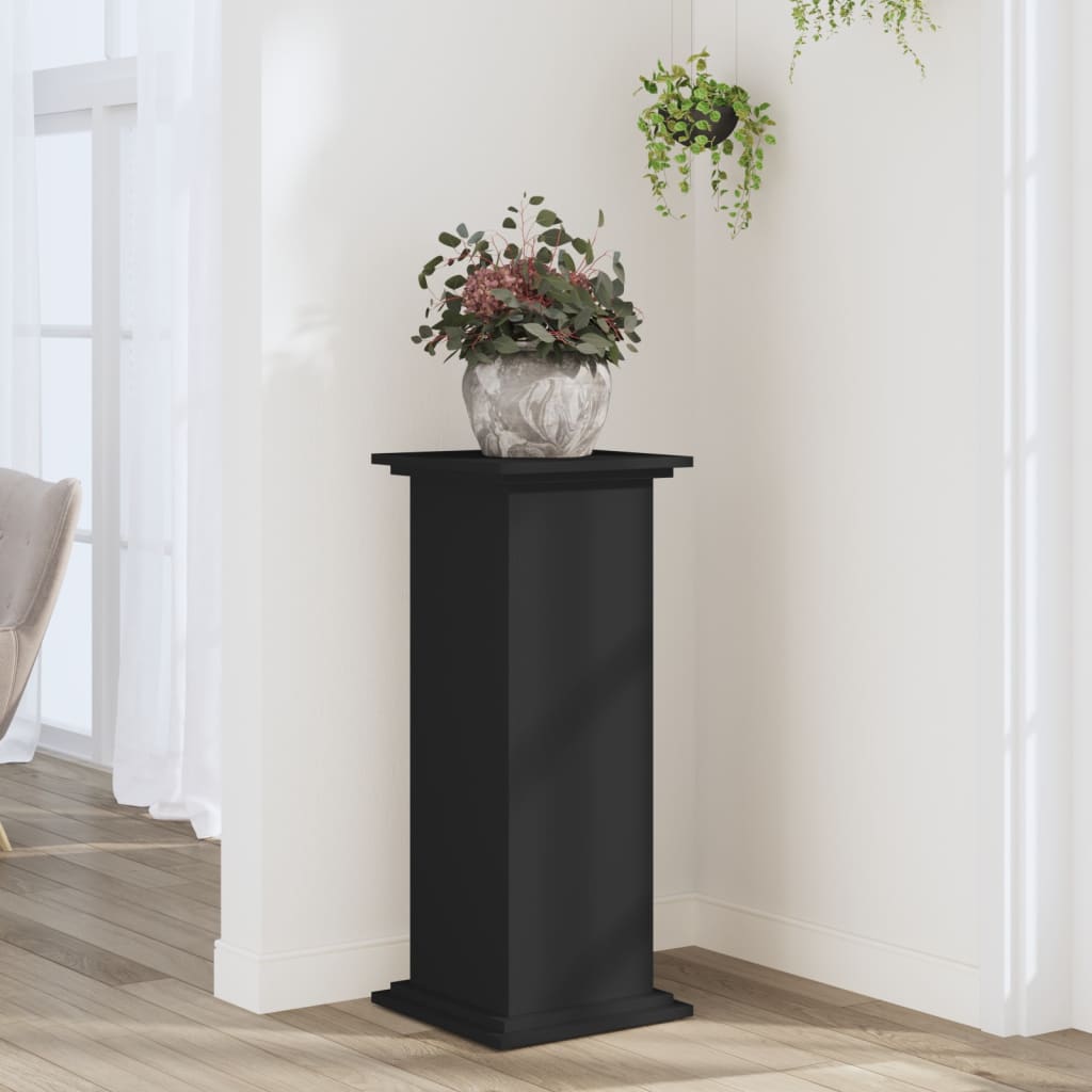 foto del prodotto vidaxl supporto per piante nero 33x33x80 cm in truciolato