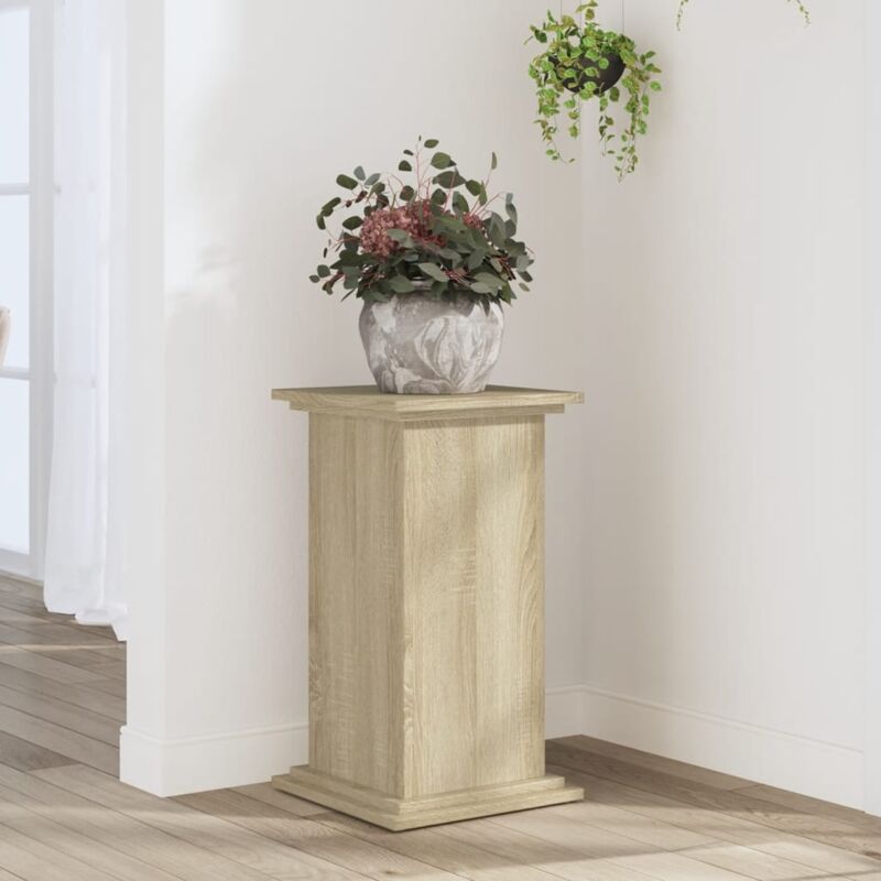 foto del prodotto vidaxl supporto per piante rovere sonoma 33x33x60 cm legno multistrato