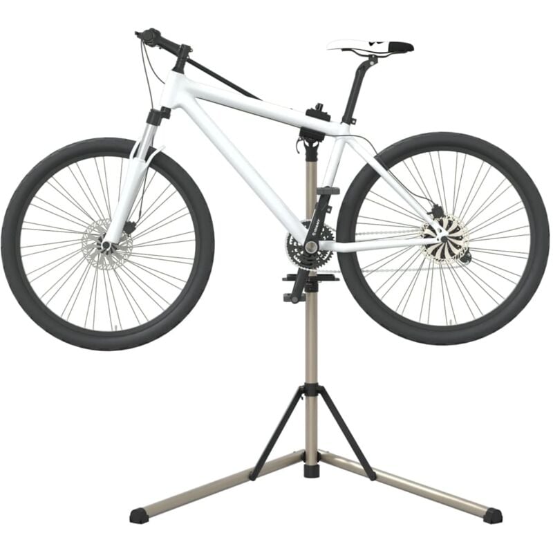 foto del prodotto vidaxl supporto per riparazione bici regolabile 102 160 cm alluminio