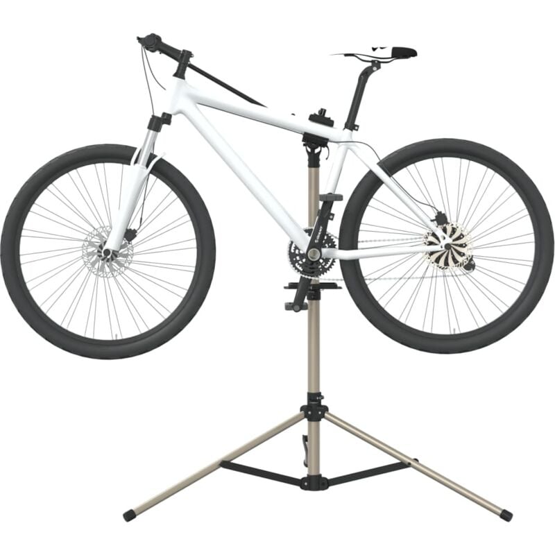 foto del prodotto vidaxl supporto per riparazione bici regolabile 120 165 cm alluminio