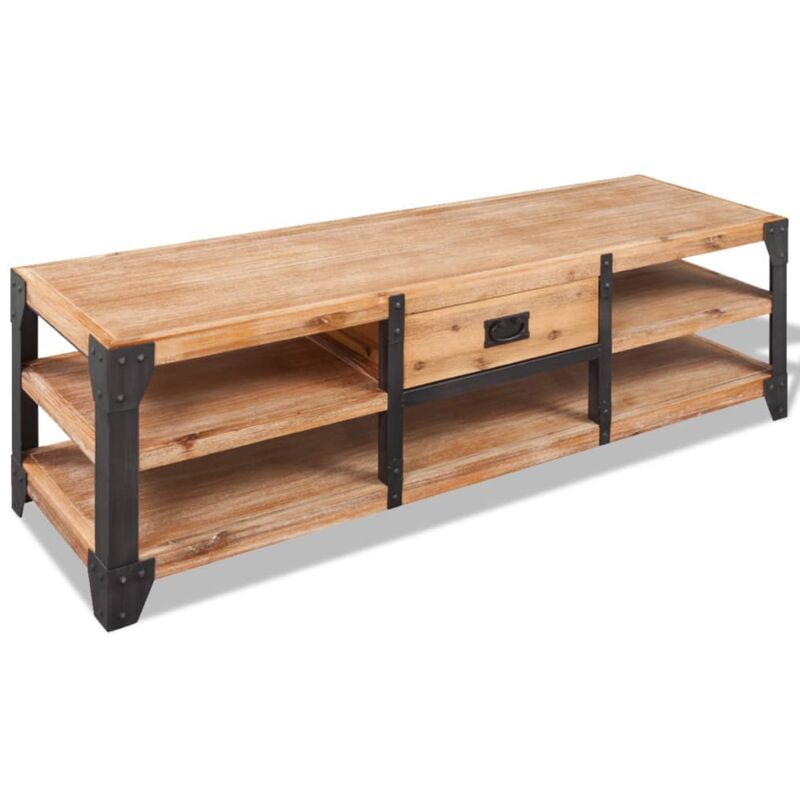 foto del prodotto vidaxl supporto tv in legno massello di acacia 140x40x45 cm