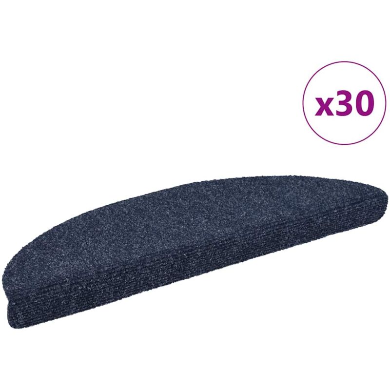 foto del prodotto vidaxl tappetini autoadesivi per scale 30 pz blu 56x17x3 cm 897868