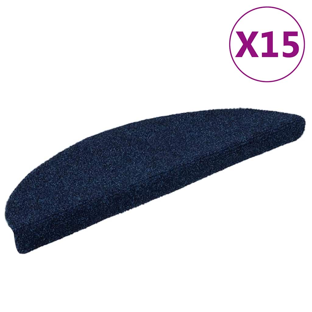 foto del prodotto vidaxl tappetini autoadesivi scale 15 pz blu 56x17x3 cm agugliati