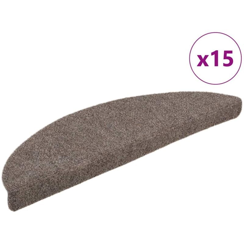 foto del prodotto vidaxl tappetini autoadesivi scale 15 pz crema 65x21x4 cm agugliati
