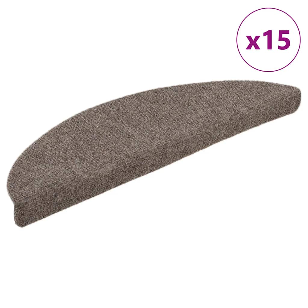 foto del prodotto vidaxl tappetini autoadesivi scale 15 pz tappetini agugliati vari colori colore crema