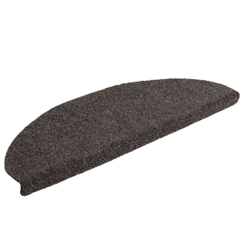 foto del prodotto vidaxl tappetini per scale autoadesivi 20 pz 65x21x4 cm antracite semicircolari grandi