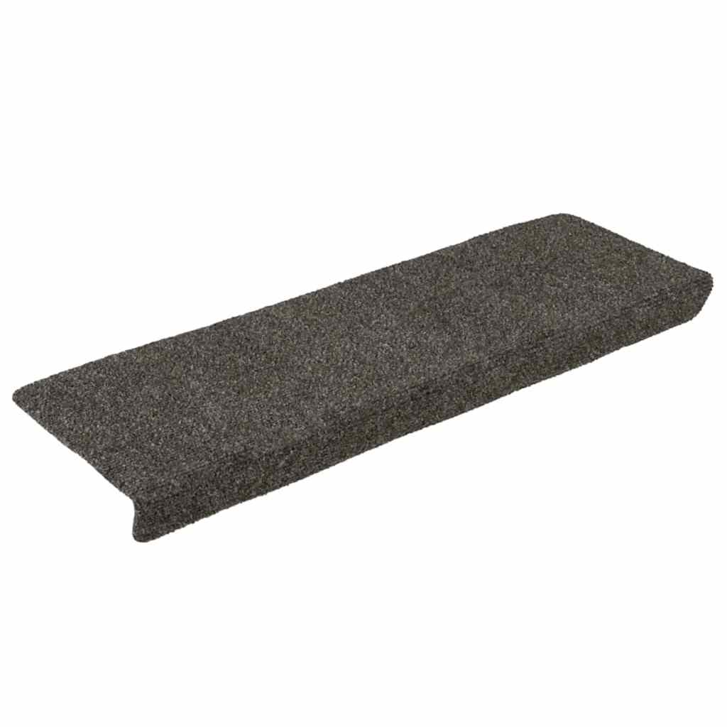 foto del prodotto vidaxl tappetini per scale autoadesivi 30 pz 65x21x4 cm antracite bordo rettangolare