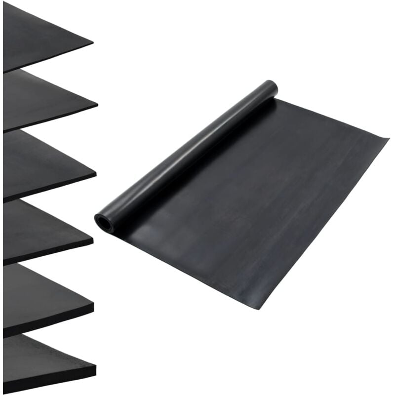 foto del prodotto vidaxl tappetino antiscivolo in gomma 1,2x2 m 3 mm liscio