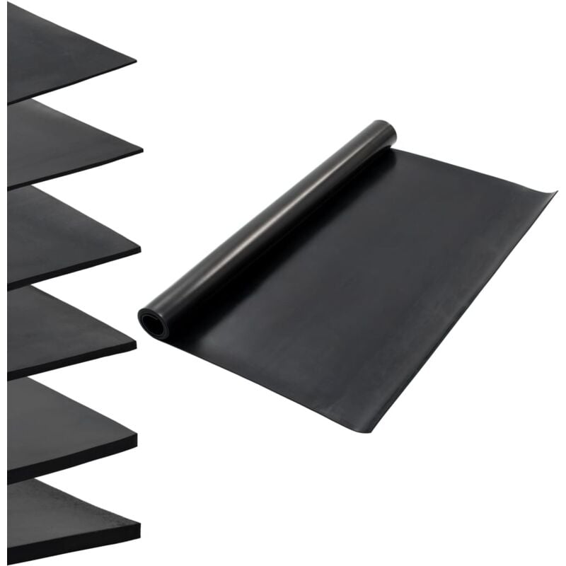 foto del prodotto vidaxl tappetino antiscivolo in gomma 1,2x2 m 4 mm liscio