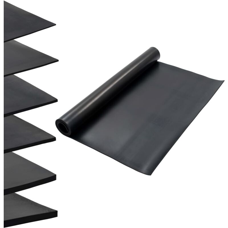 foto del prodotto vidaxl tappetino antiscivolo in gomma 1,2x2 m 6 mm liscio