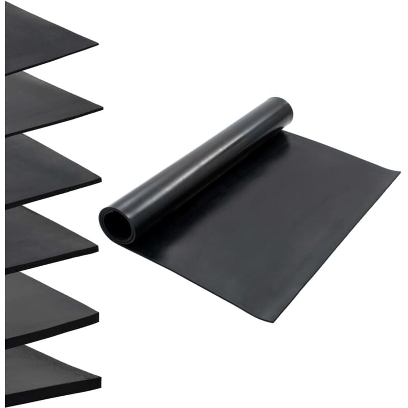 foto del prodotto vidaxl tappetino antiscivolo in gomma 1,2x2 m 8 mm liscio