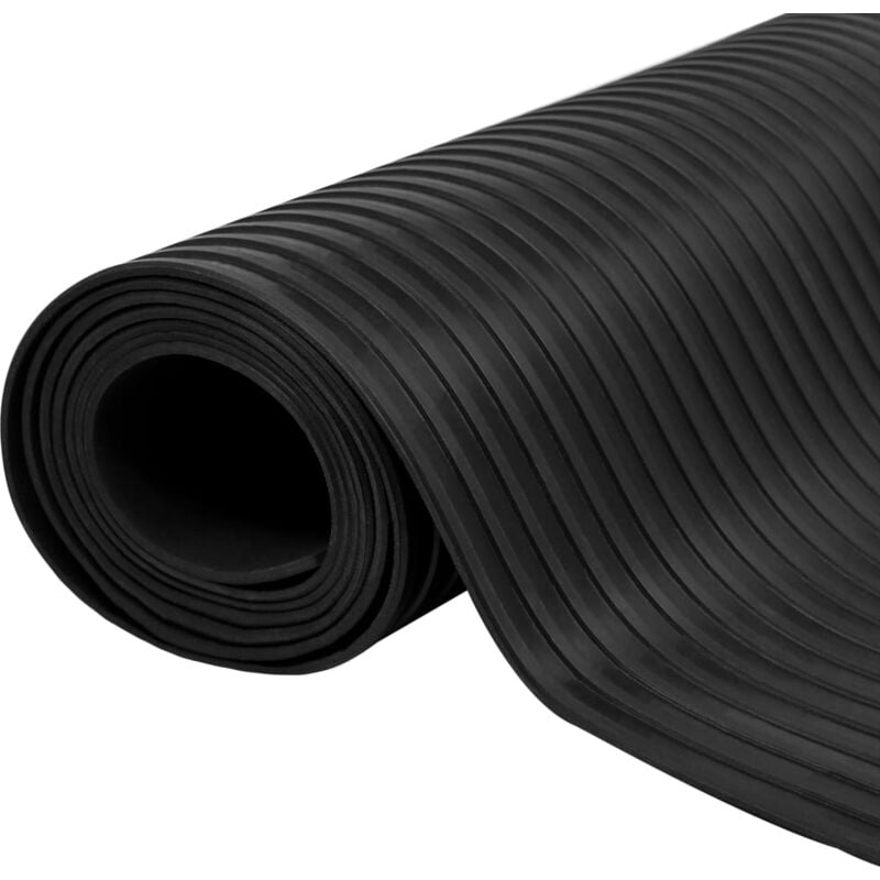 foto del prodotto vidaxl tappetino antiscivolo in gomma 5 x 1 m a battistrada ampio