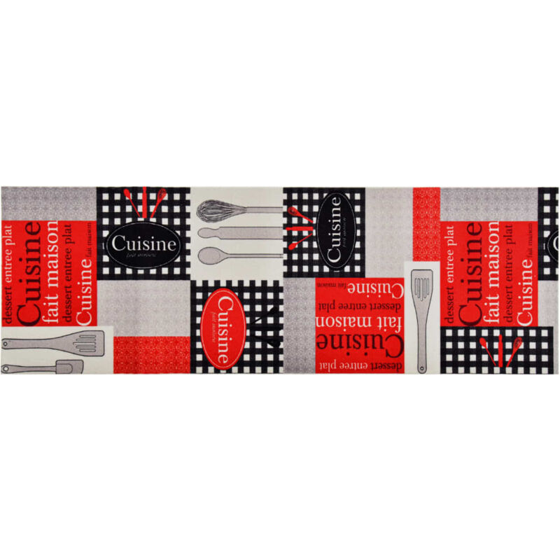 foto del prodotto vidaxl tappetino da cucina lavabile cuisine 60x300 cm