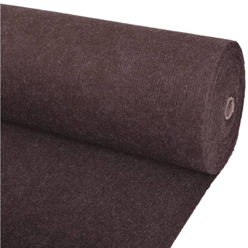 foto del prodotto vidaxl tappeto a coste per eventi colore marrone riutilizzabile varie dimensioni dimensioni 1.6 x 15 m