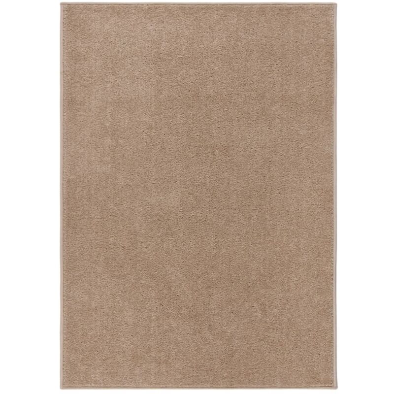 foto del prodotto vidaxl tappeto a pelo corto 120x170 cm marrone