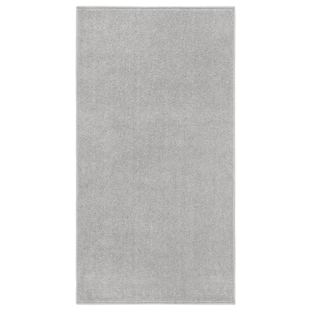 foto del prodotto vidaxl tappeto a pelo corto 80x150 cm grigio chiaro