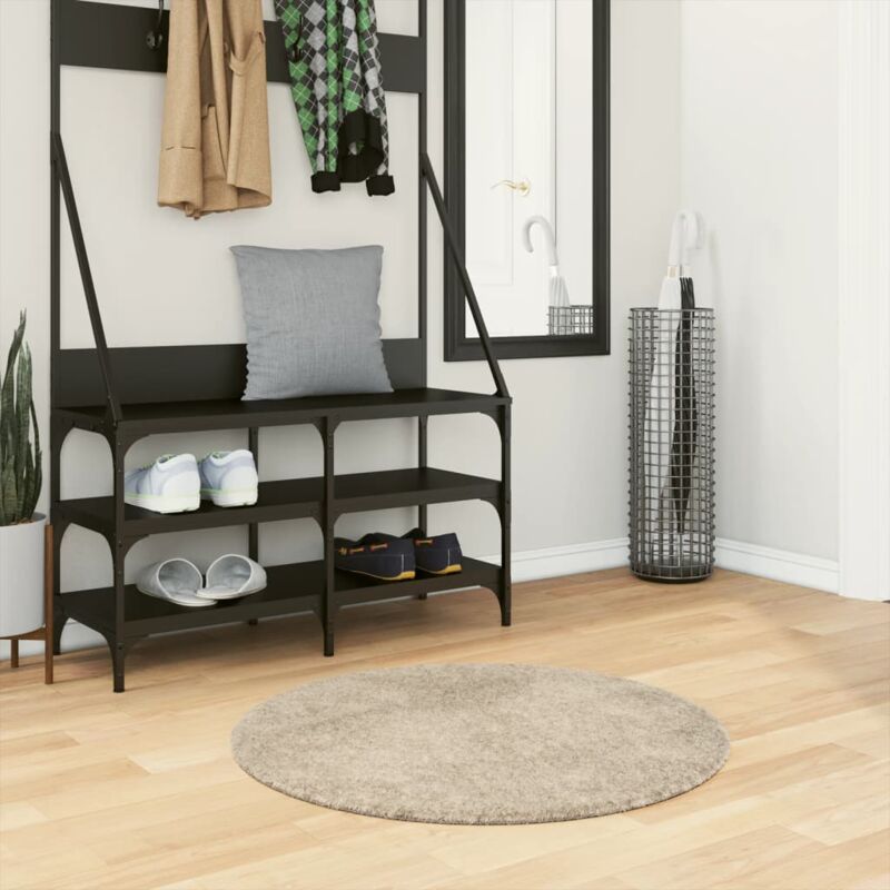 foto del prodotto vidaxl tappeto a pelo lucido lungo istan effetto beige 80 cm