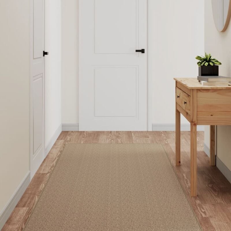 foto del prodotto vidaxl tappeto corsia aspetto sisal sabbia 80x200 cm