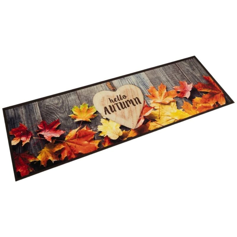 foto del prodotto vidaxl tappeto da cucina lavabile autunno 60x180 cm in velluto