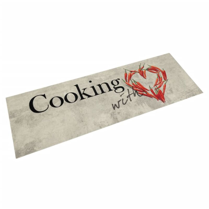 foto del prodotto vidaxl tappeto da cucina lavabile cucinare 60x180 cm in velluto