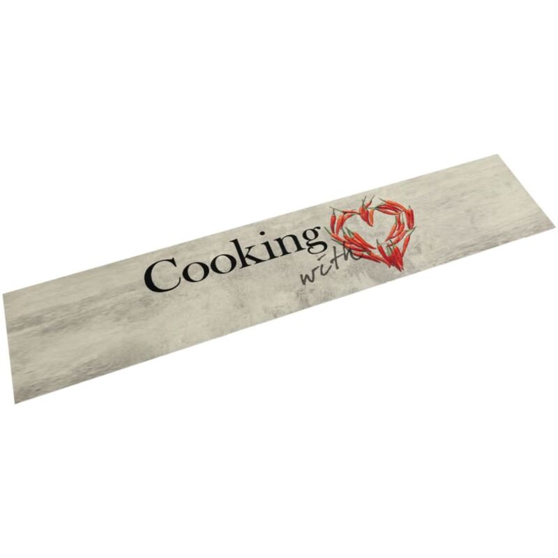 foto del prodotto vidaxl tappeto da cucina lavabile cucinare 60x300 cm in velluto