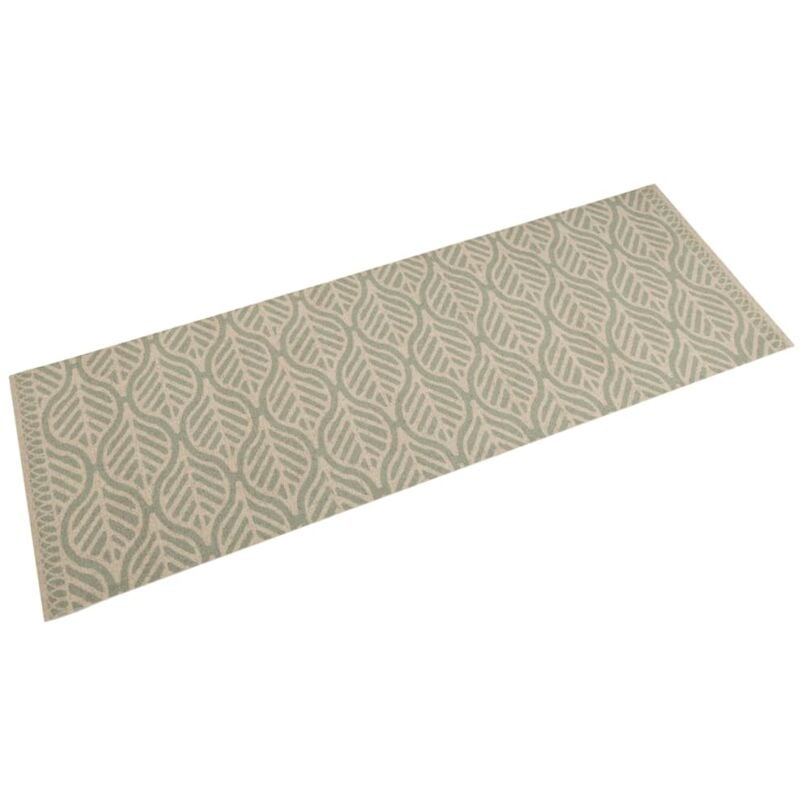 foto del prodotto vidaxl tappeto da cucina lavabile foglie 60x180 cm in velluto