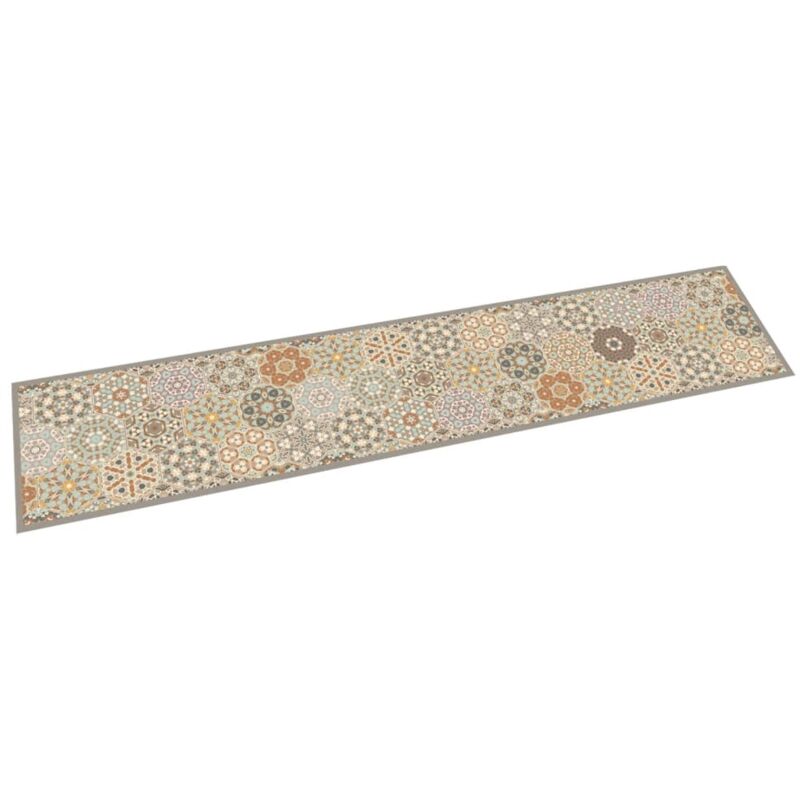 foto del prodotto vidaxl tappeto da cucina lavabile pastello esagono 60x300 cm velluto