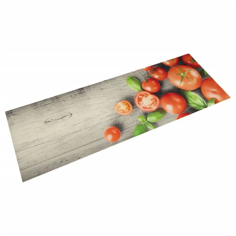 foto del prodotto vidaxl tappeto da cucina lavabile pomodori 60x180 cm in velluto