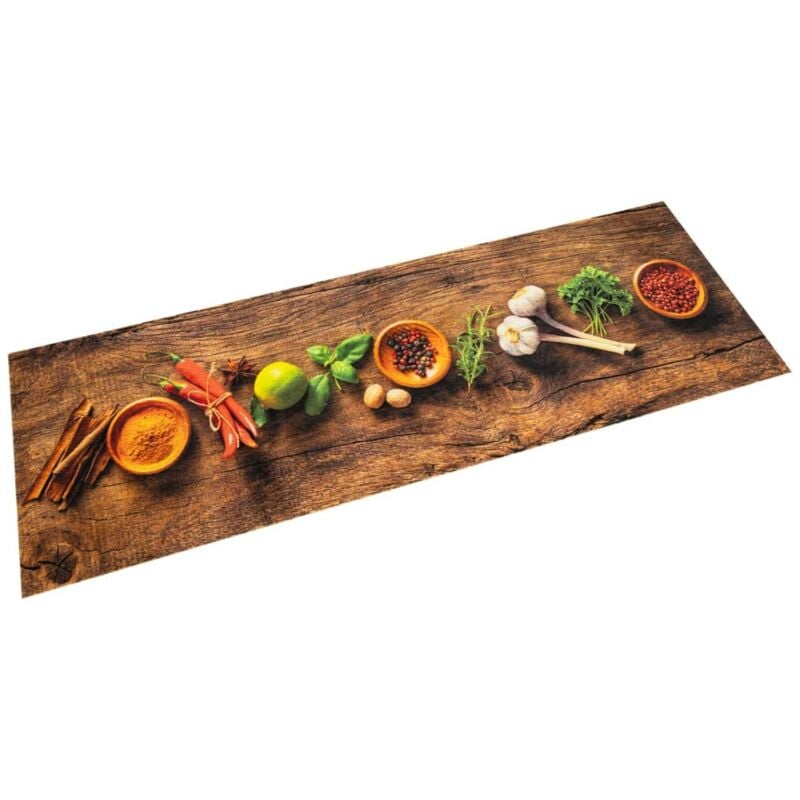 foto del prodotto vidaxl tappeto da cucina lavabile spezie 60x300 cm velluto