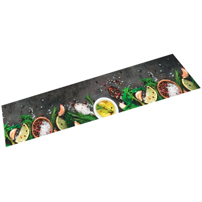 foto del prodotto vidaxl tappeto da cucina lavabile spezie 60x300 cm velluto