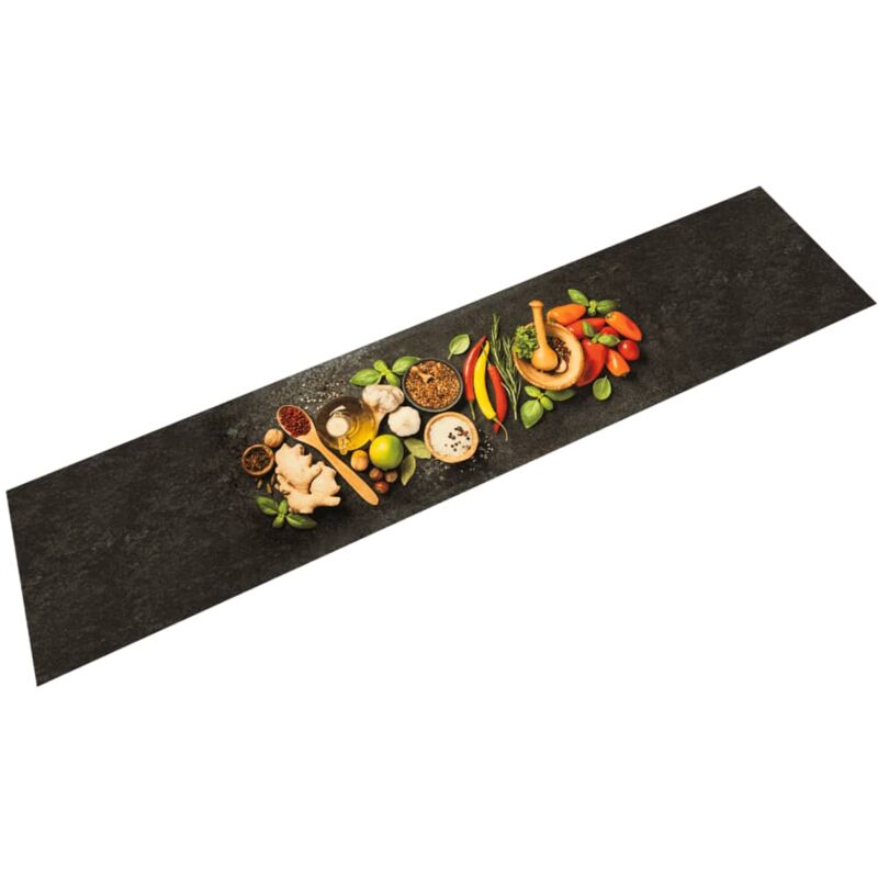 foto del prodotto vidaxl tappeto da cucina lavabile spezie 60x300 cm velluto