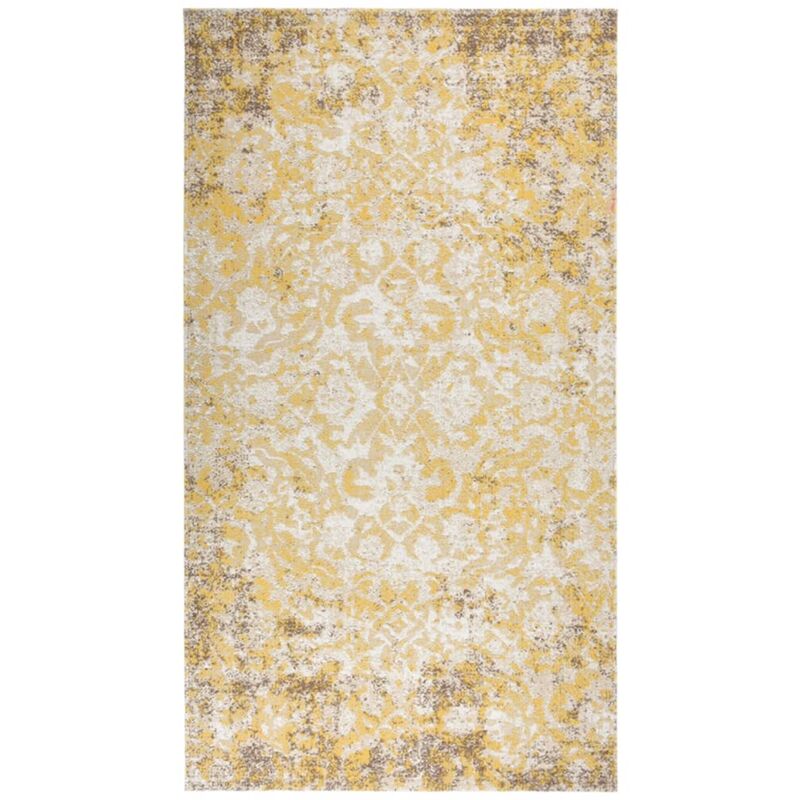 foto del prodotto vidaxl tappeto da esterni a tessitura piatta 115x170 cm giallo