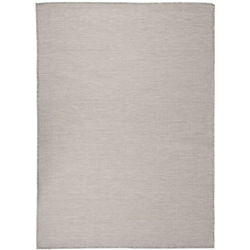 foto del prodotto vidaxl tappeto da esterni a tessitura piatta 200x280 cm tortora