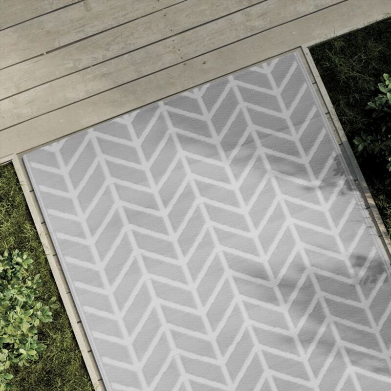 foto del prodotto vidaxl tappeto da esterni arakil grigio 120x180 cm in pp