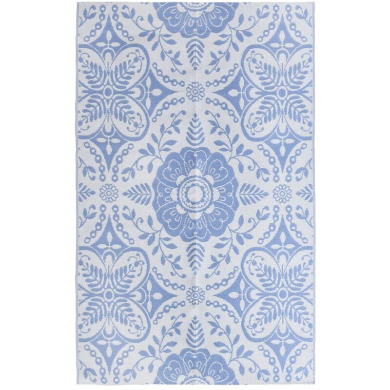 foto del prodotto vidaxl tappeto da esterni blu baby 190x290 cm in pp