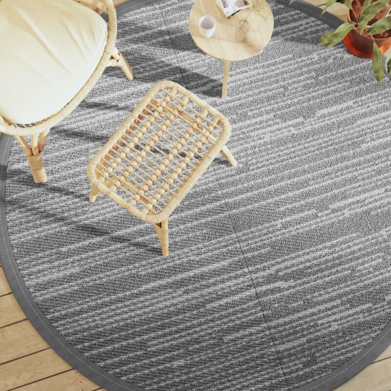 foto del prodotto vidaxl tappeto da esterno arakil grigio 200 cm in pp