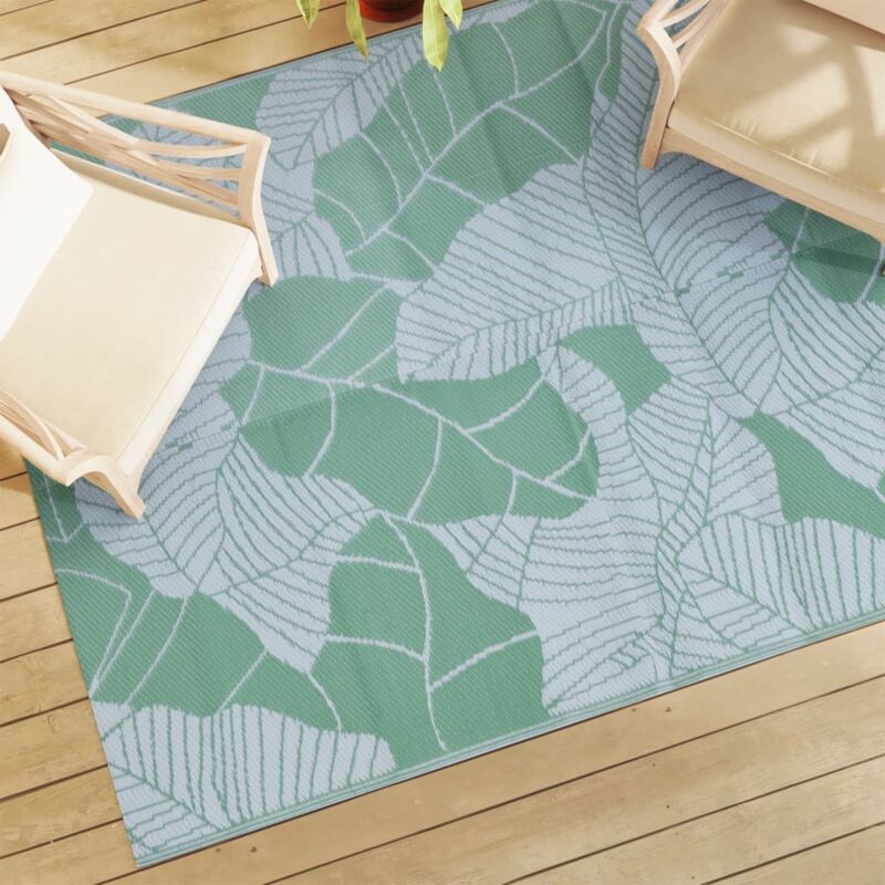 foto del prodotto vidaxl tappeto da esterno arakil verde 160x230 cm pp