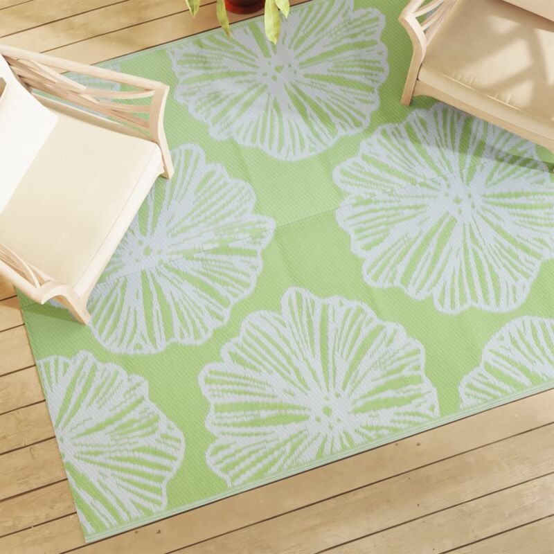 foto del prodotto vidaxl tappeto da esterno arakil verde 160x230 cm pp