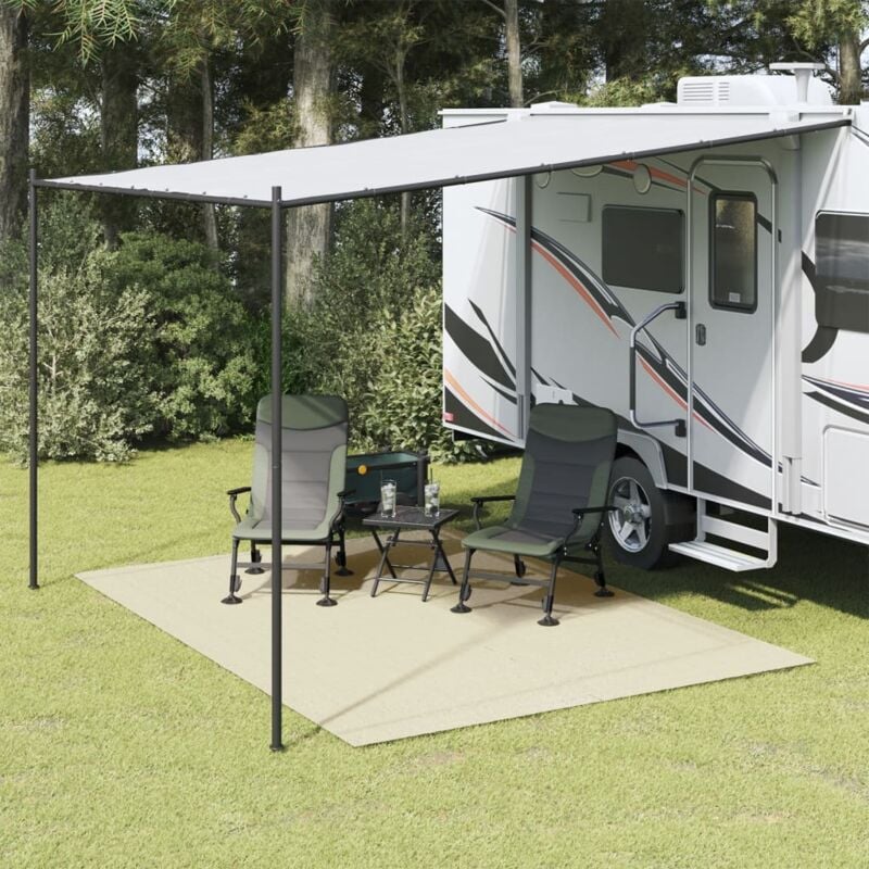 foto del prodotto vidaxl tappeto da tenda crema 3,5x2,5 m