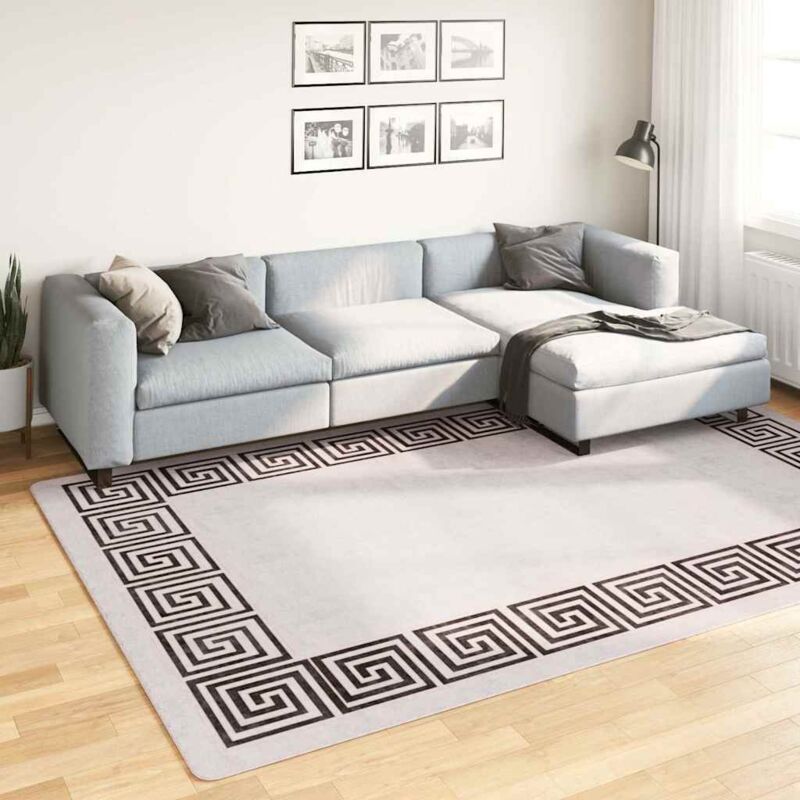 foto del prodotto vidaxl tappeto lavabile 190x300 cm beige chiaro antiscivolo